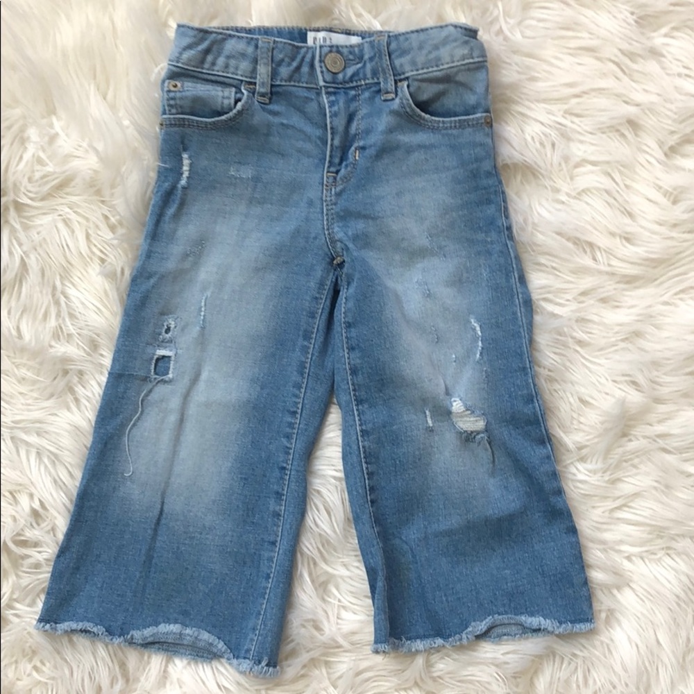 Gap kids high rise wide leg crop - Size 5